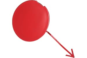 VekAuto Front Bumper Tow Hook Eye Cover Compatible for Honda Jazz, Red Plastic