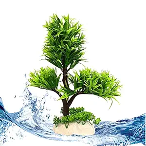JAINSONS PET PRODUCTS? Natural Looking Aquarium Plant, Artificial Plastic Plant Size/10.5 inch, Used for Fish Tank, Household and Office Decoration