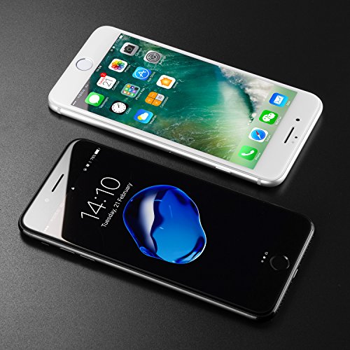 iPhone 8 7 Screen Protector, Humixx Slim 3D Curved Full Coverage Shatterproof 9H Tempered Glass Screen Protector [Anti-blue Light] [Anti Fingerprint] HD Screen Cover Film for Apple iPhone 8/7 (Black)