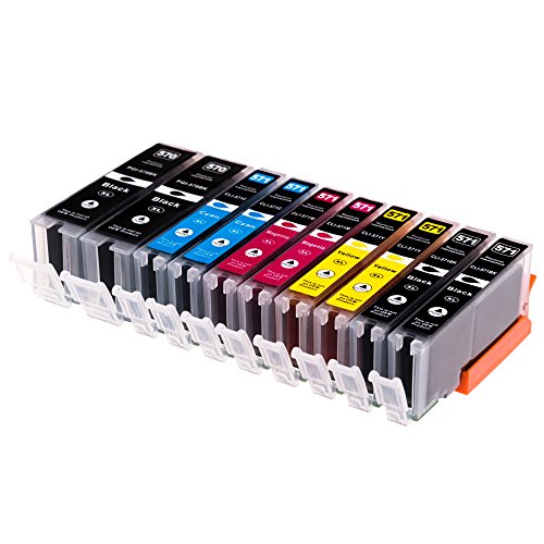10 kompatible EasyInk XL Patronen ersetzen PGI 570 XL CLI 571 XL für Canon Pixma MG7700 MG7750 MG7751 MG6800 MG6850 MG6851 MG6852 MG6853 MG5700 MG5750 MG5751 MG5752 MG5753