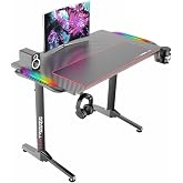 TWISTED MINDS T DESIGN TM-T-1060-RGB KARBON FİBER E-SPOR OYUNCU MASASI