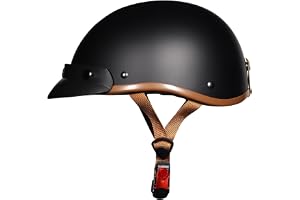 LIONCIANO motorcykelhjälm för vuxna, öppet ansiktshjälm, 709 magmuskler i kombination med Eps, snabbfrigörande hakspänne. Läm