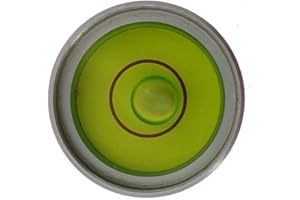 UMEI Livella orizzontale universale in metallo, livello dell'acqua, livella a bolla rotonda, disponibile in diverse misure (20 x 14 mm (verde)) (21 x 13 mm)