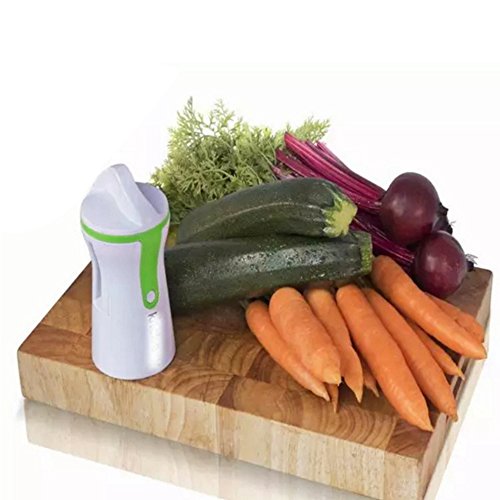 Gemüse Spiralizer, Zucchini Spaghetti/Pasta/Nudel Maker Spirale Gemüse Schneide für Kartoffel Karotten mit drei Stahl klingen - 4