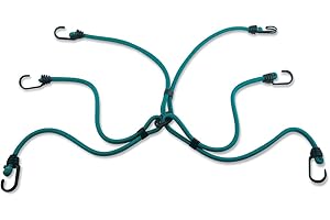 Master Lock 3052EURDAT Cavo elastico Twin Wire™ ragno [6 Ganci invertiti] - Ideale per Carichi da Portare in Bici, in Moto