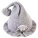 Produktbild iSpchen Winter Baby Mützen, Gestrickte Warme Baumwolle Gefüttert Nette Pom Pom Beanie Mütze Einfarbig Schöne Cartoon Bär Cap Kinder Jungen Mädchen 1-2 Alter Grau