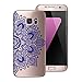 Produktbild Yokata Samsung Galaxy S7 Edge Hülle Transparent Weiche Silikon Handyhülle Schutzhülle TPU Handy Tasche Schale Etui Weich Silicone Bumper Ultra Dünn Slim Schlank Durchsichtig Handytasche Premium Kratzfest Clear Backcover Schutz für Galaxy S7 Edge (5,5 Zoll) Case Cover - Blaue Mandala