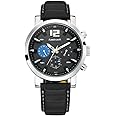Fastrack Fastfit Quartz Multifunction Black Dial Leather Strap Watch for Guys-NS3227SL01/NT3227SL01