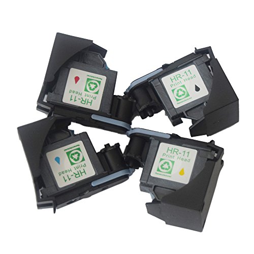 caidi 4 x HP11 wiederaufbereitete Print Head für HP 11 C4810 A C4811 A C4812 A C4813 A Druckkopf für Verwendung mit HP Business Inkjet 2200, 2250, 2280, 2600, 2800 HP Designjet 110 NR, DesignJet 10PS, 20PS, 50PS, 500 800 Drucker