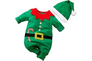 AGQT Costumi Natalizi per Neonati e Neonate Taglia 0-24 Mesi