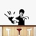 Produktbild Zooarts Kung Fu King Bruce Lee Abnehmbarer Wandaufkleber, Vinyl als Dekoration