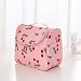 Produktbild LULAN Großen Kosmetiktaschen, Übergroße Travel Kulturbeutel Mädchen Niedliche Portable Skin Care Produkte im Paket Enthalten, 26 * 13,5 * 21 cm, Pink Cherry