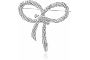 EODKSE Broche para Ropa Mujer - 1 Pieza de Lazo Retorcido Elegante para Camisas, Vestidos y más - Regalo de Joyería para Mujeres y Niñas - para Fiestas y Eventos - Suministros de Moda