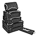 Produktbild Kleidertasche Packing Pack 6-Teiliges, Reise Packtaschen Kofferorganizer, ltra-leichtzer Wäschesack Gepäck Kompressionstaschen Tasche in Tasche Taschenorganizer mit Wäschebeutel für Kleidung - Schwarz