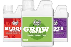 Boom Nutrients | Kit de Fertilizantes Completo con Estimulador de Raíces | Start Tripack 250ml
