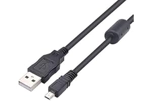 Adhiper UC E6 dsc w170 USB kabel USB do transferu danych synchronizacja 8-pinowy kompatybilny z aparatem cyfrowym Nikon UC E6 UC E17 D750 D5300 Coolpix L340 i Sony DSCW800 DSCW830 (1M)