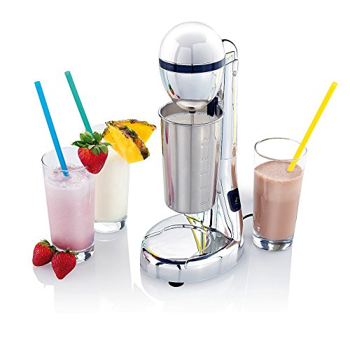Rosenstein & Söhne Elektrischer Drink-Mixer mit Edelstahl-Becher, 100 W, 22.000 U/Min. - 4