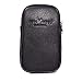 Produktbild Herren Echtleder Smartphone Gürteltasche Schutzhülle Bauchtasche Hüfttasche Brieftasche superleicht Geldbörse Portable Freizeit Geschäft Multifunktional Mobiltelefonhülle Haken Handy Beutel Tasche (Vertical Black/S)