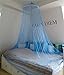 Mosquito Net Fly Mosquito Net for Single or double beds Light Blue