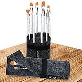 pinsel etui malen EIN SET FÜR ALLE PINSEL  Dieses Set beinhaltet alle Pinsel, die Sie im Alltagsgebraucht benötigen werden. Rundpinsel, Flachpinsel, Filbert, Eckig und Fächerpinsel - Alles ist in diesem kompakten Set inklusive.