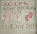 Babies Birth Details Keepsake Personalised Super Soft Fleece Blanket