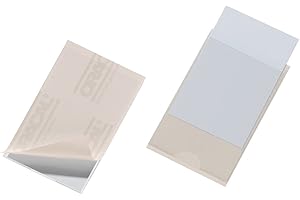 Durable 807919 Self-Adhesive Pocket Pocketfix for insertion Labels 57 x 90 mm, Bag of 10-Piece