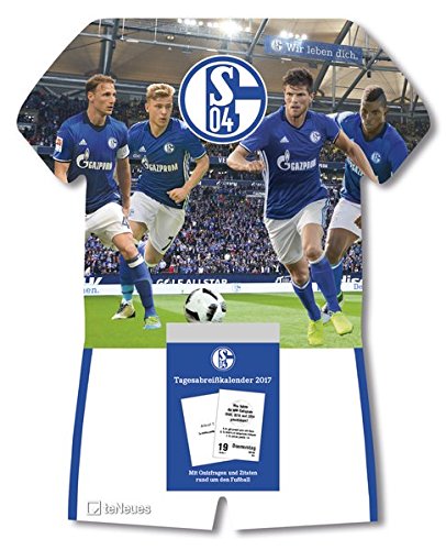 Schalke 04 Tagesabreißkalender 2017 - Fußballkalender Schalke, tägliches Kalenderblatt - 24 x 30 cm