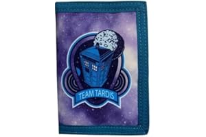Scificollector Doctor Who Tardis Kids Wallet with Zipped Coin Compartment & Card and Note Slots