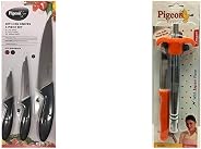 Pigeon by Stovekraft Stainless Steel Kitchen Knives Set, 3-Pieces, Multicolour