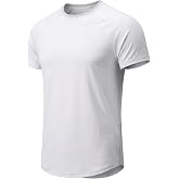 Erkek Spor Tiş&ouml;rt Fitness Antrenman Tiş&ouml;rt&uuml; Oval Kesim Likralı S&uuml;prem Reglan Kol OVAL-T22 (D&uuml;z, Standart)
