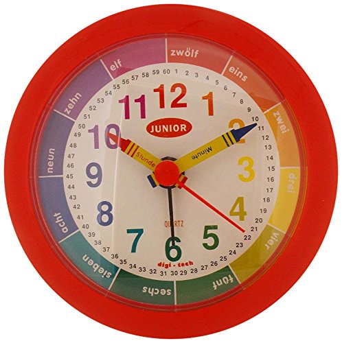 DigiTechAlarm Digital Children's Clock, red, 10 x 4 x 10 cm