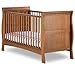 Izziwotnot Bailey Sleigh Cot Bed and Cot Top Changer (Oak)