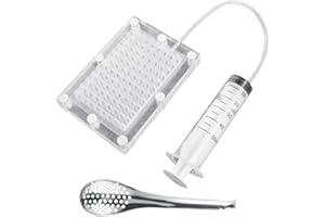 Blogiiup Caviar Maker Box, gastronomie moléculaire Caviar Maker, Distributeur gastronomique avec Tube et Outils à la cuillère, Compte