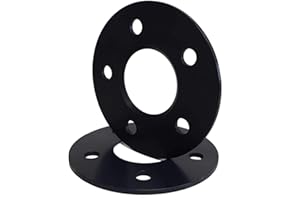 ‎TRACER TRACER Spurverbreiterungen Distanzscheiben 10206W 5mm schwarz eloxiert - Lochkreis 120/5 - Mittenloch 72,6-2 Stück