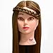 Neverland Beauty 26" Long Smooth 100% Synthetic Brown Hair Hairdressing Equipment Styling Head Doll Mannequin Training Head Tools Braiding Cutting Student Practice Model with Clamp UK Stock