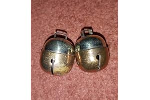 Altawash Falconry, Dog,Cat Bells Two Tensile Acorn Bell Pair (Brass & Silver) Great Sound