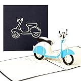 vespa händler wien Format: 15 x 15 cm | Außenfarbe: blau | Lieferumfang: Pop-Up Karte mit passendem Versandumschlag in Celluloid-Verpackung