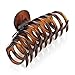 9cm Curved Shape Hair Claw Clip Clamp Hair Accessory- Black Or Brown Brown - HA 27574