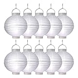 Pack de 10 farolillos LED, color blanco
