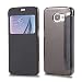 Produktbild Für Samsung Galaxy S6 Edge Plus Handy-Tasche Flip-Case Hülle Schutz-Hülle Cover, Farben:Schwarz