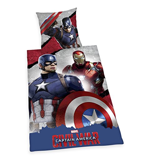 Herding-4448201050-Bettwsche-Captain-America-Civil-War-Baumwolle-Bunt-135-x-200-x-2-cm