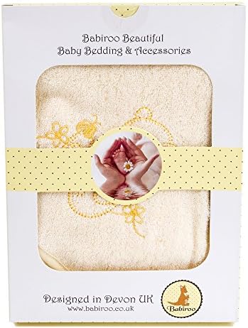 THE BEST BABY GIFT 100% ORGANIC Bamboo Baby Hooded Bath Towel &amp; Washcloth Gift Set Ideal for Christmas –Luxuriously Soft, Hypoallergenic perfect for your babies sensitive skin