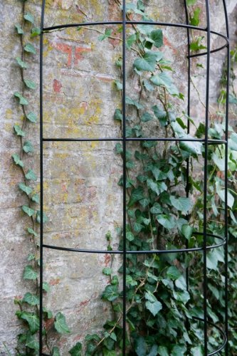 Rankhilfe, Rankgerüst, schwarz, Höhe: 150 cm, Volleisen Rankgitter halbrund - 4