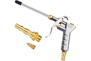 Astarye Air Blow Gun Nozzle Duster Blow Gun Cleaner with 1/4" NPT&1/4" BSP Air Compressor Quick Connects Professional Air Duster