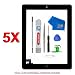 Produktbild MMOBIEL 5er Pack Digitizer Display Glas für iPad 2 (Schwarz) 9.7 Inch Touchscreen Ersatzteil Inkl Flex Home Button + Kamera Halterung + Klebesticker und Werkzeugset mit Anleitung