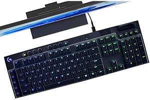 DAMMOMKO Tastaturabdeckung für Logitech G815 G915 RGB mechanische Gaming-Tastatur, Logitech G815 kabelgebundene Tastaturschutz, Logitech G915 kabellose Tastatur, Silikon-Schutzhülle, transparent