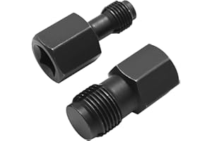 JUUDDENPARTS 2Pcs Oxygen Sensor Socket Thread Chasers Set, Black Oxygen Sensor Thread Chasers, Metal Repair Tool for Spark Plug (M12x1.25mm M18x1.5mm)