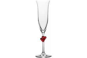 Stölzle Lausitz L'Amour Bicchieri da Champagne Satinati Set di 2, 175 ml – Eleganti Flûte in Cristallo Ideali per Prosecco & Spumante – Vetro Cristallo Senza Piombo – Lavabili in Lavastoviglie
