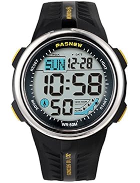 Männer's sports watch teenager outdoor nacht licht running ultraschall wasserdicht-C