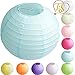 Produktbild TtS 35cm Papier Laterne Lampion Rund Hochtzeit Party Dekoration (Hellblau)